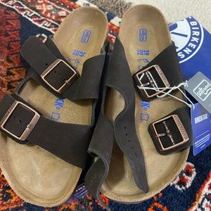 Birkenstock Mocha Suede Arizona Sandals